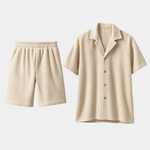 Minimalist Corduroy Set Shorts and Shirt - Cross & Crown