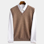 100% Merino Wool Sweater Vest - Cross & Crown