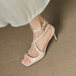 Christine Genuine Leather Heels