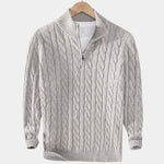 Essential Half Zip Curve Sweater - Cross & Crown