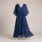 ANWEN V-NECK MIDI DRESS