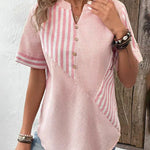 Lila | Soft Striped Blouse