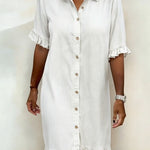 ROSAMERE FLATTERING DENIM DRESS