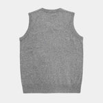 100% Cashmere V Neck Knit Vest - Cross & Crown