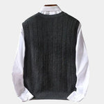 100% Merino Wool Pullover Sweater Vest - Cross & Crown