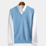 100% Merino Wool Sweater Vest - Cross & Crown