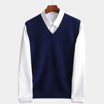 100% Merino Wool Sweater Vest - Cross & Crown