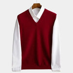 100% Merino Wool Sweater Vest - Cross & Crown