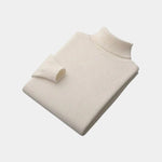 100% Merino Wool Turtleneck Sweater - Cross & Crown