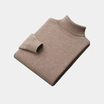 100% Merino Wool Turtleneck Sweater - Cross & Crown
