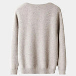 100% Merino Wool V Neck Knitwear Cardigan Sweater - Cross & Crown