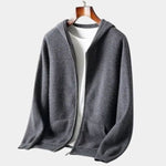 100% Merino Wool Zip Solid Color Sweater - Cross & Crown