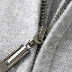 100% Merino Wool Zip Solid Color Sweater - Cross & Crown