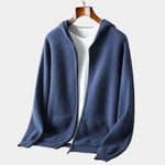 100% Merino Wool Zip Solid Color Sweater - Cross & Crown