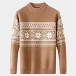 100% Wool Fair Isle Pullover Sweater Jumper - Cross & Crown