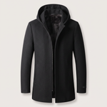 100% WOOLEN HOODED COAT
