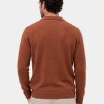 100% Cashmere Polo Cardigan - Cross & Crown