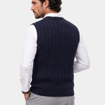 100% Merino Wool Pullover Sweater Vest - Cross & Crown