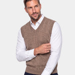 100% Merino Wool Sweater Vest - Cross & Crown