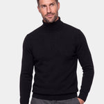 100% Merino Wool Turtleneck Sweater - Cross & Crown