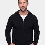 100% Merino Wool Zip Solid Color Sweater - Cross & Crown