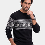 100% Wool Fair Isle Pullover Sweater Jumper - Cross & Crown