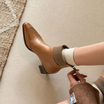 Noelle Genuine Leather Heeled Boots