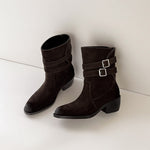 Sienna Genuine Suede Western Boots