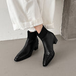 Noelle Genuine Leather Heeled Boots