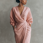 SOFI PURE ELEGANCE V-NECK DRESS
