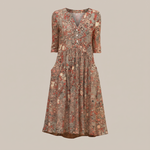 LIORA LUXE V-NECK DRESS