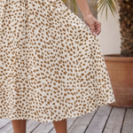 Belladonna | Printed Button Front Belted Midi Dress