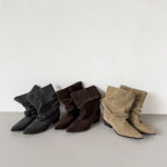Delia Genuine Leather Mid-Calf Boots