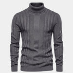 Turtleneck Knitwear Pullover Sweater - Cross & Crown