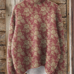 Gretchen | Vintage Floral Turtleneck Sweater