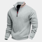 Regent Striped High Collar Pullover - Cross & Crown