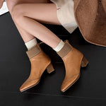 Noelle Genuine Leather Heeled Boots