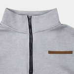 Slate Urban High Collar Pullover - Cross & Crown