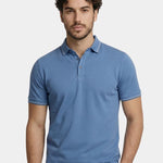 Azure Classic Polo – Cross & Crown