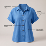 ZARA BUTTON FRONT BLOUSE