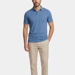 Azure Classic Polo – Cross & Crown