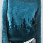 Baumwollpullover mit Vintage-Designs