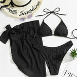Adela® | Triangle Bikini Top and Slip Skirt (3 Pieces)