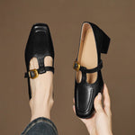 Elena Genuine Leather Heels