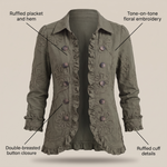 CORDELIA FLORAL TRIM JACKET