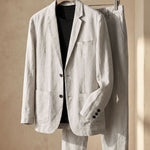 ENZO REFINED LINEN SUIT