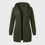 ROSAMUND COSY ZIP HOODIE COAT
