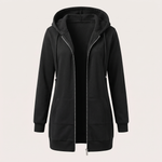 ROSAMUND COSY ZIP HOODIE COAT