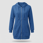ROSAMUND COSY ZIP HOODIE COAT