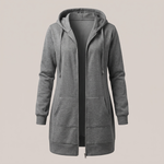 ROSAMUND COSY ZIP HOODIE COAT